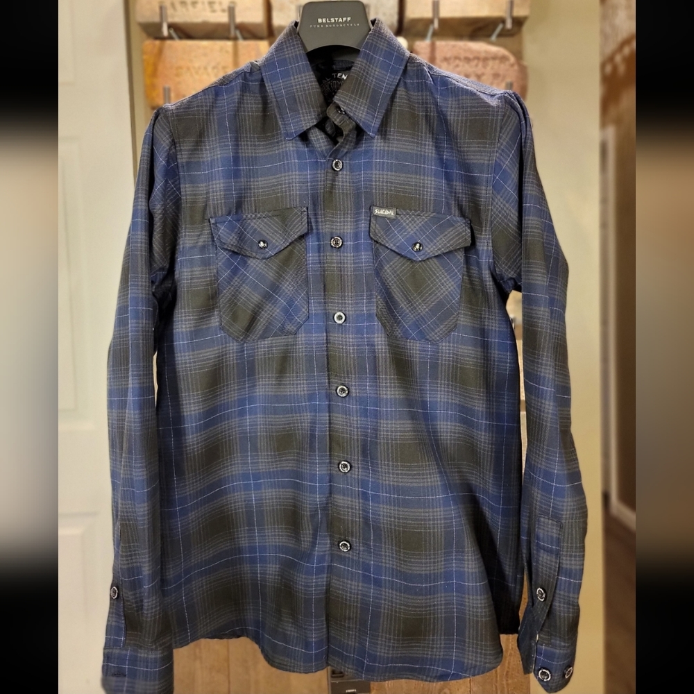 Dixxon Flannel Suicidal Tendencies I sz S I Blue and Grey